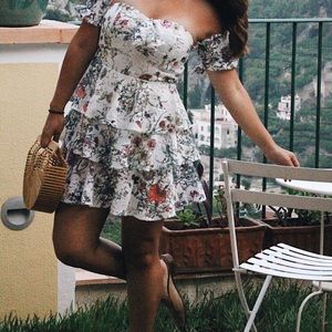 Ruffle floral dress